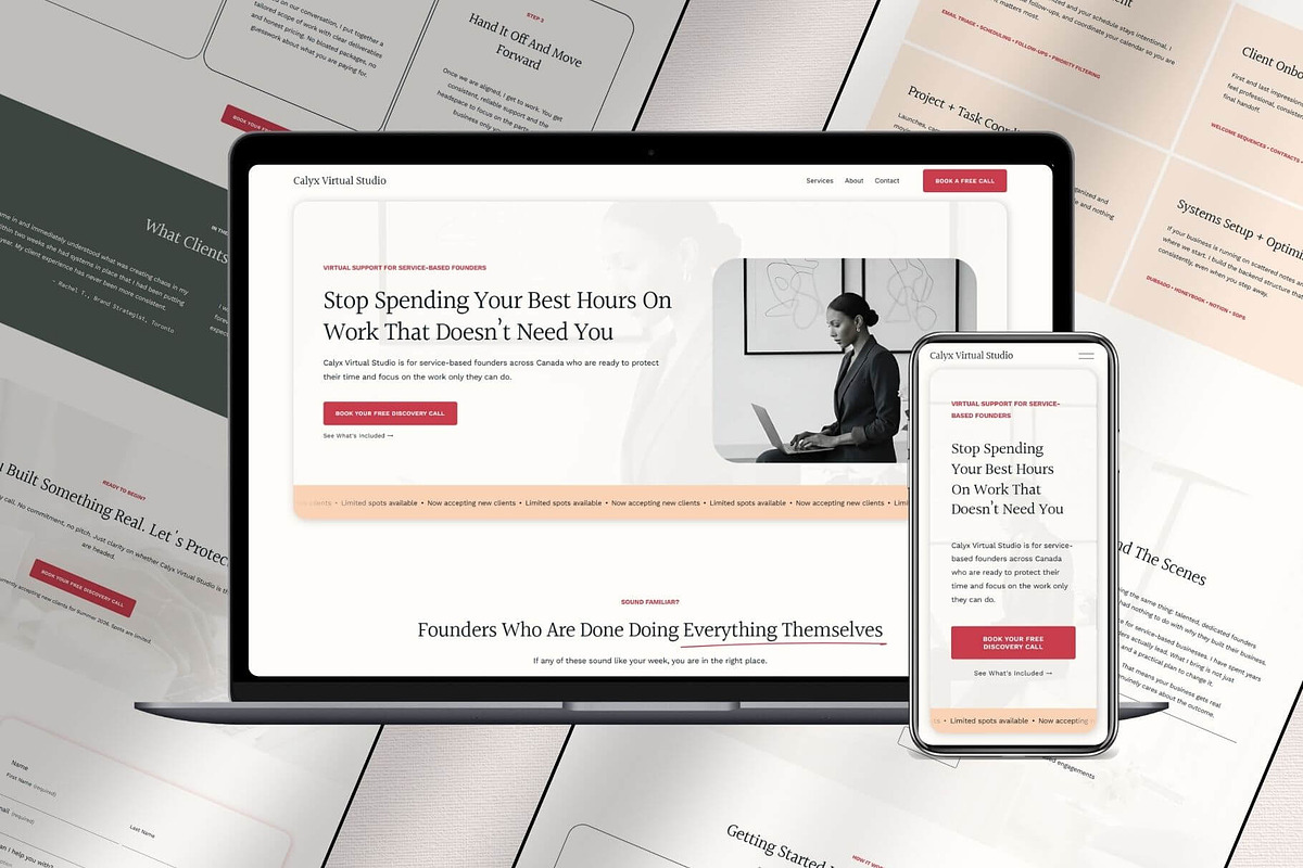 Virtual Assistant Website Template, a Squarespace Template by Pretty Boss Designs (Photo 1 of 7)