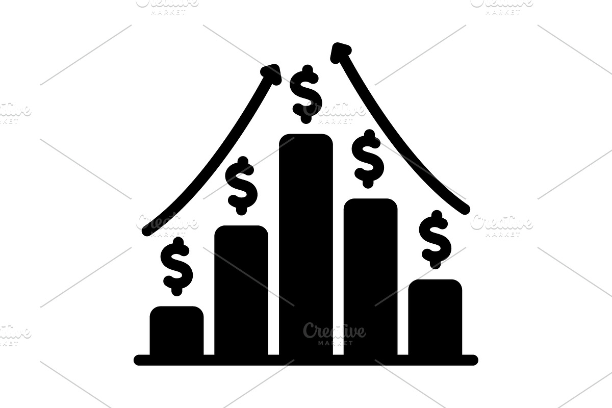 Revenue income solid icon, a Solid Icon by Creative priyanka