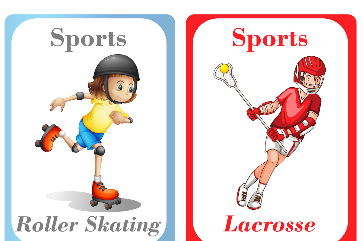 Sports Flash Cards for Kids, a Card Template by DigitalsDesigns (Photo 4 of 4)