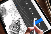 Realistic Roses Procreate Brush, a Brush Add-On by InkRef (Thumbnail 4 of 7)