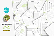 Digital Notebook Pages, a Stationery Template by Ultimate Template Shop (Thumbnail 1 of 8)