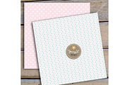 Mint and Pink Digital Papers, a Pattern Graphic by JennyL Designs (Thumbnail 2 of 3)