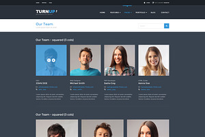 TurnUp - PSD Template