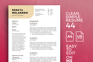 Resume Template 44