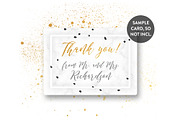 Card Mockup w/ Gold Paint, a Print Template by Hype Your Prints (Thumbnail 5 of 6)