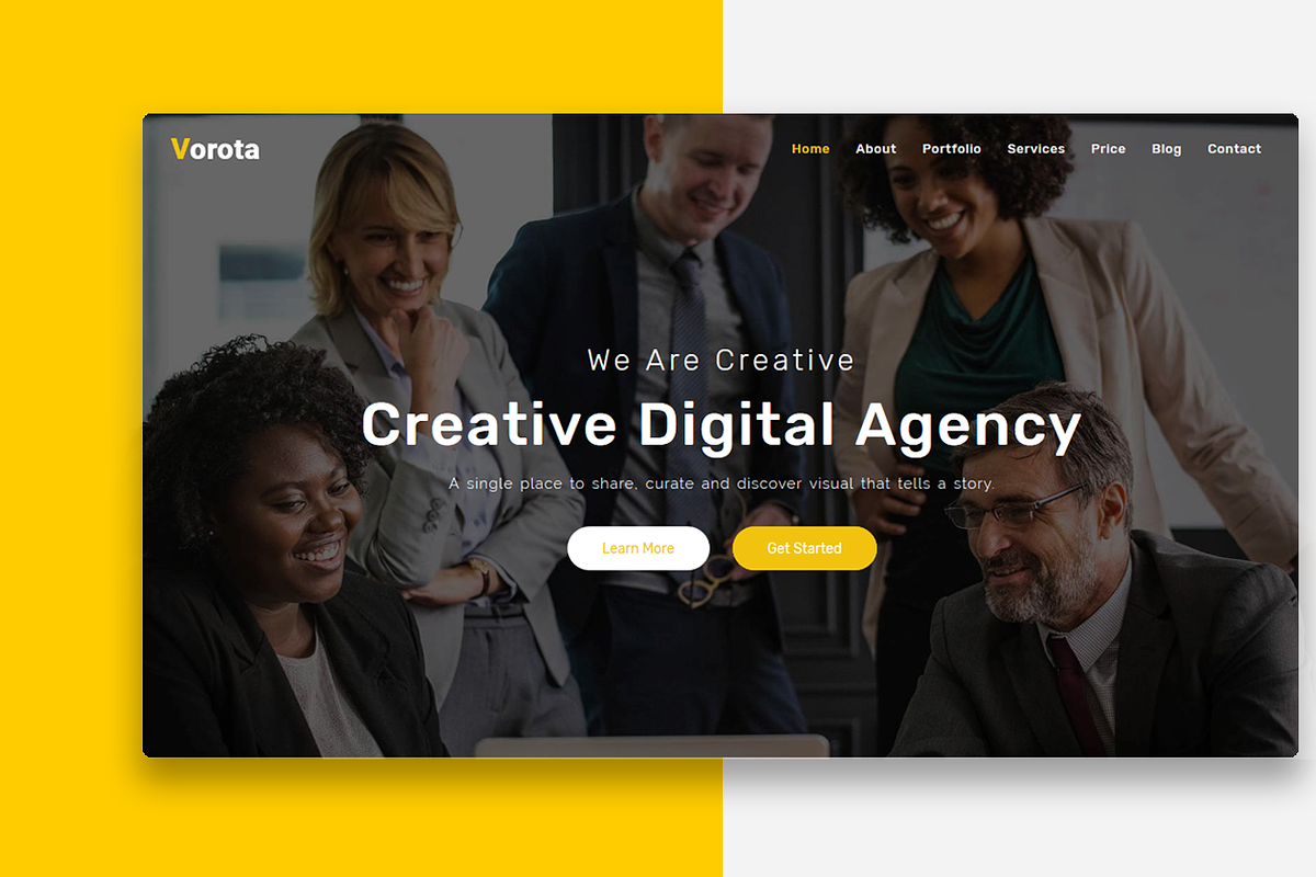 Vorota - Creative Digital Agency, a Bootstrap Template by Restart Technology Shop (Photo 2 of 2)