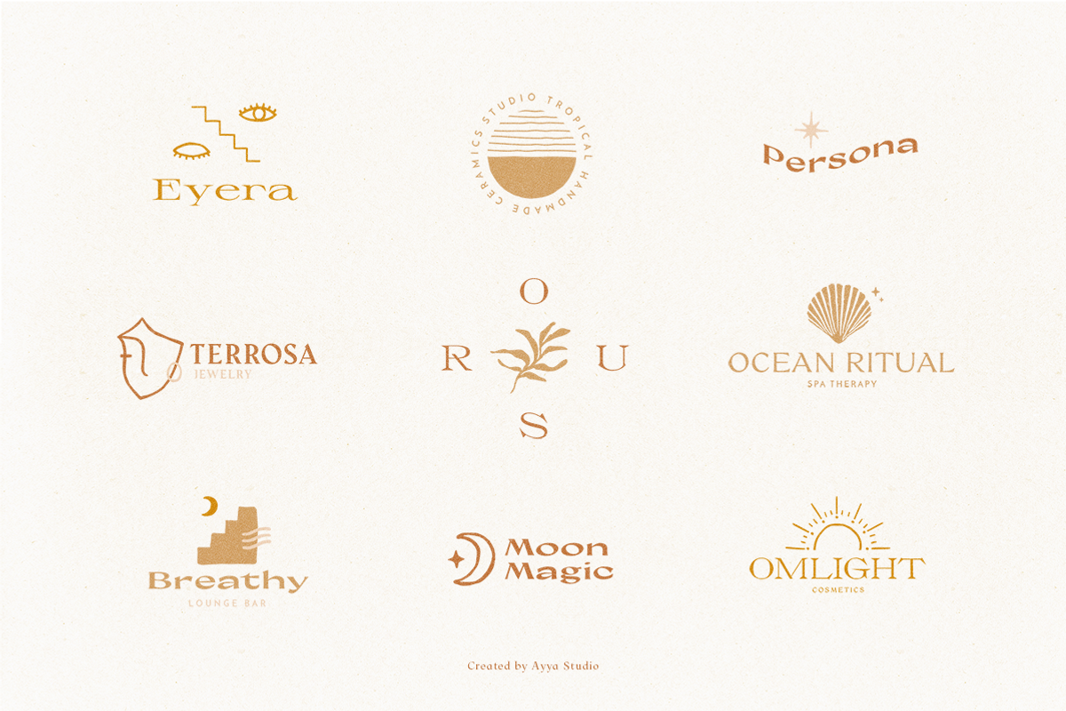 100 Handcrafted Logo Templates, a Branding & Logo Template by Ayya Studio (Photo 8 of 25)