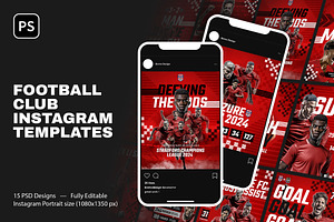Football Club Instagram Templates