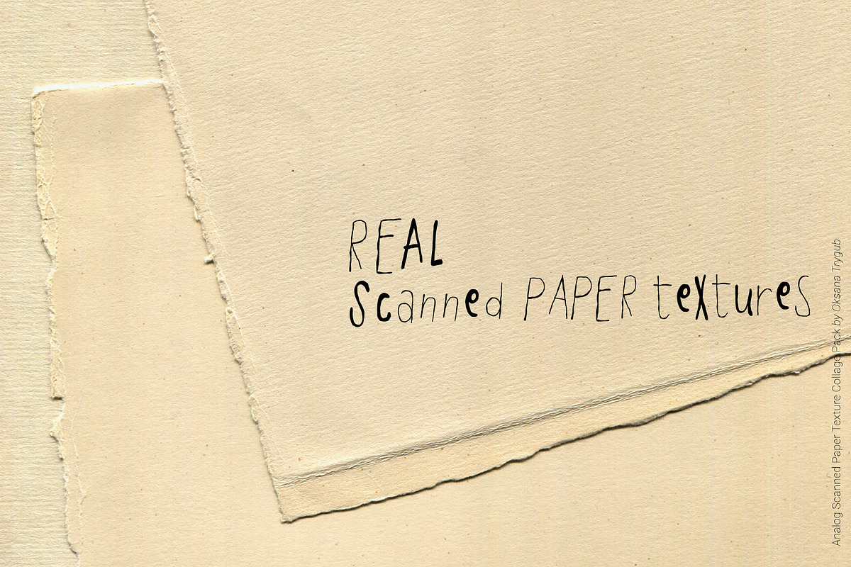 Bundle Scanned Paper Texture Collage, a Texture Graphic by Oksana Trygub (Photo 4 of 50)