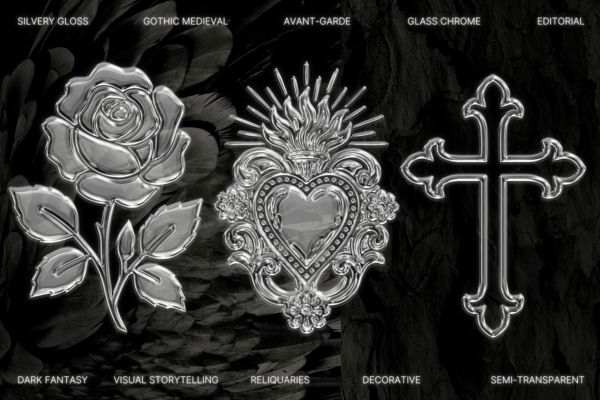 Glass Chrome Collection, an Object Graphic by The Flossy Finch (Photo 5 of 18)
