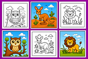 Wild Animals Coloring Book, an Animal Illustration by Coco Bloom (Thumbnail 4 of 5)