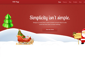 DW One Page Christmas - WP Theme
