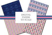 Indian Floral Patterns Shalimar Pink, a Pattern Graphic by RachelStudio (Thumbnail 8 of 10)