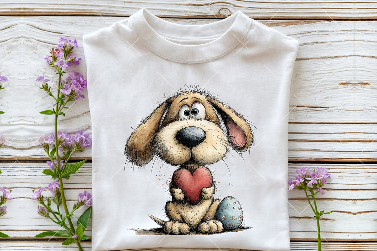 Whimsical Easter Dog Clipart, an Illustration by OK Design (Photo 5 of 6)