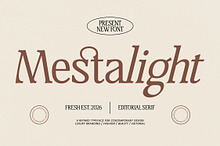 Mestalight Elegant Editorial Serif