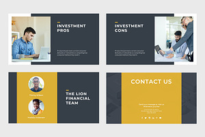 Lion Finance PowerPoint Template