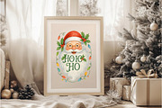 Watercolor Ho Ho Ho Santa PNG, an Illustration by DreamArtGraphic (Thumbnail 4 of 5)