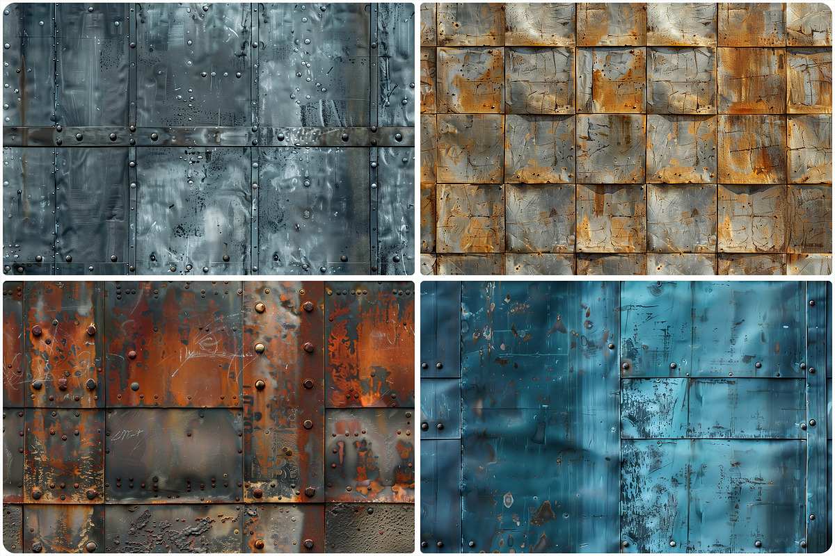 30 Metal Wall Texture Backgrounds, a Texture Graphic by Textures ...