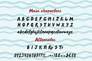 Script font handwritten retro Azzuro, a Script Font by TD fonts (Thumbnail 8 of 12)