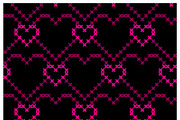 Stitch Hearts Seamless Patterns Set1, a Pattern Graphic by Aenyeth (Thumbnail 4 of 5)
