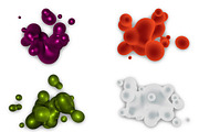3d metaballs: color drops, an Object Graphic by ghost friend's shop (Thumbnail 2 of 2)