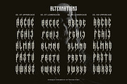 Megasord Typeface, a Blackletter Font by alit design (Thumbnail 13 of 20)