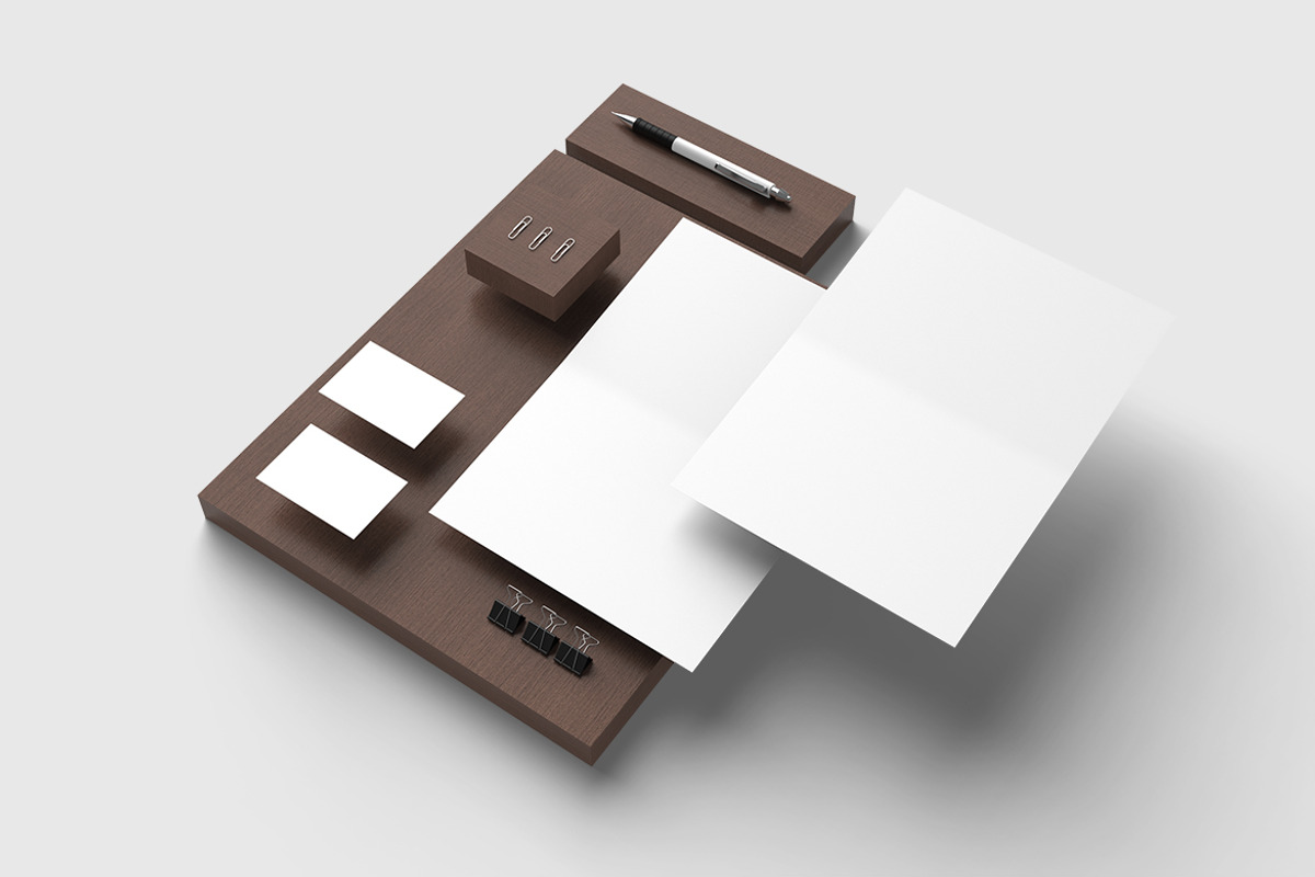 Realistic Stationery Mockup, a Pens & Pencil Mockup by Kenrichi (Photo 3 of 4)