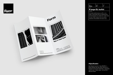 6 page DL leaflet