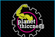 Planet Thiccness Gym Funny SVG PNG, an Object Graphic by Creativeusart (Thumbnail 2 of 4)