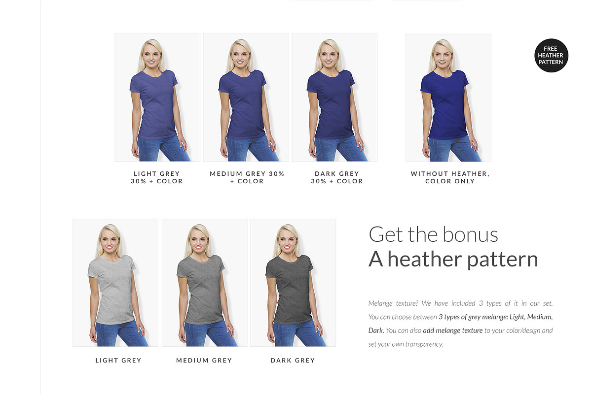 Women T-Shirt Mockups Set FREE DEMO, a Books & Magazine Mockup by Apparel_Mockups (Photo 16 of 27)