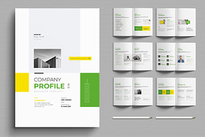 Company Profile Brochure Layout, a Brochure Template by MightyDesign