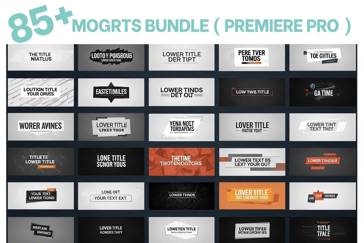 MOGRTs 80 Motion Graphics Templates, a Social Media Template by Crox Studio | Digital (Photo 9 of 11)