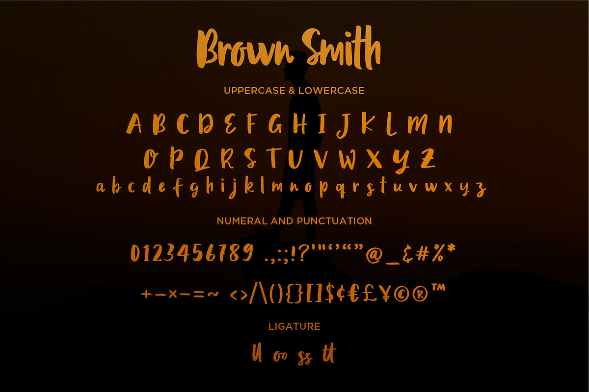 Brown Smith - Modern Bold Script fon, a Script Font by Nahar_std (Photo 7 of 11)