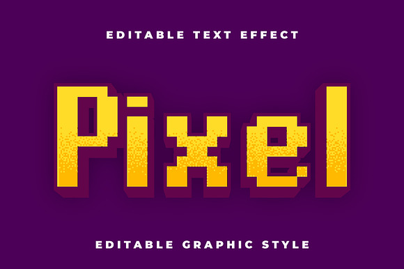 Retro Pixel Halftone Text Effect preview 4
