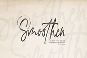 Smoothen, a Script Font by artisans (Thumbnail 1 of 6)