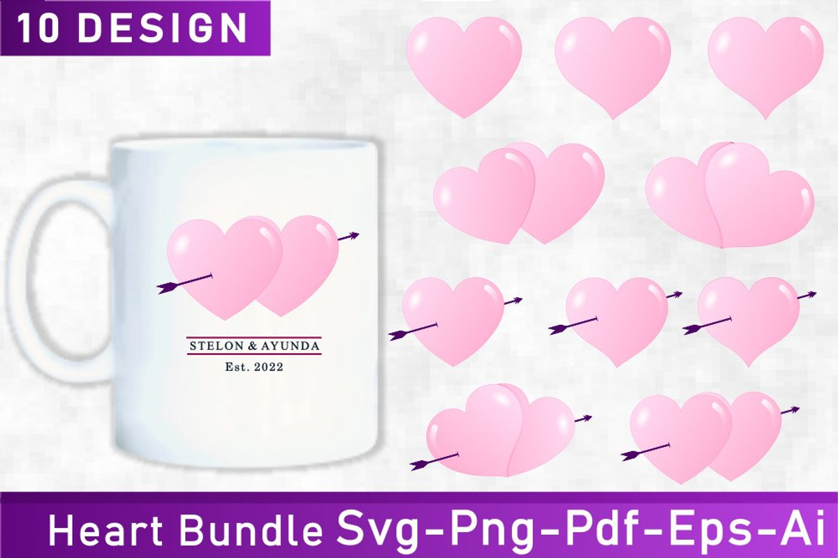 Valentines Day SVG Bundle 500 Design, an Object Graphic by D2PUTRI (Photo 12 of 31)