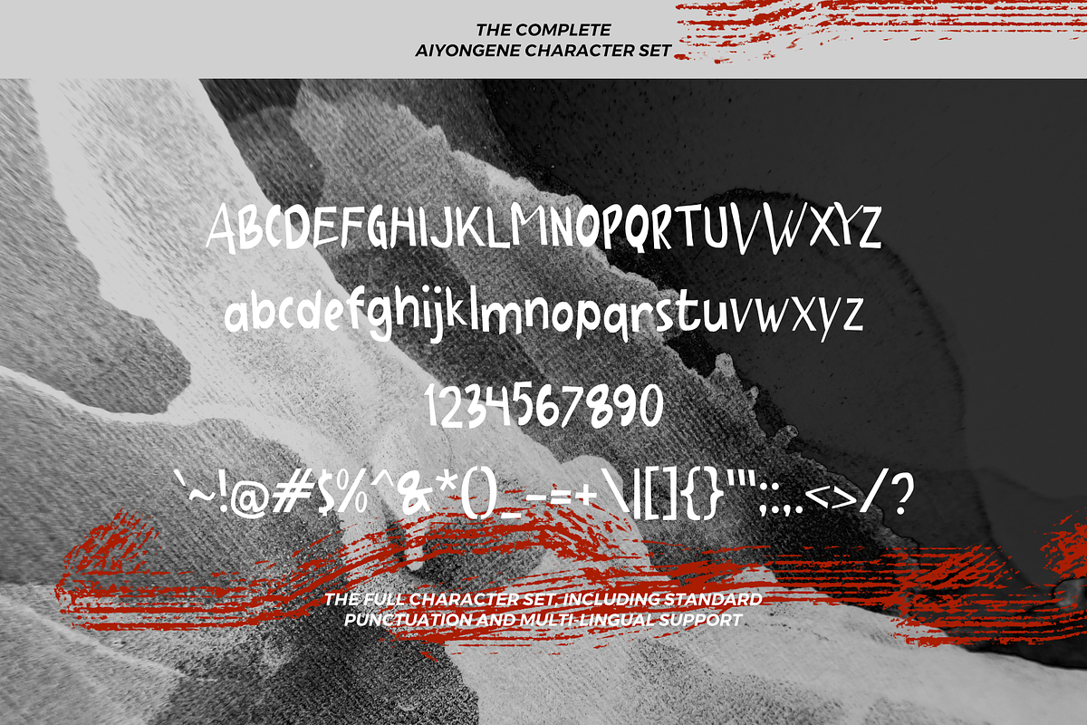 Aiyongene Playful Handwritten Font, a Handwritten Font by mesuka (Photo 5 of 5)