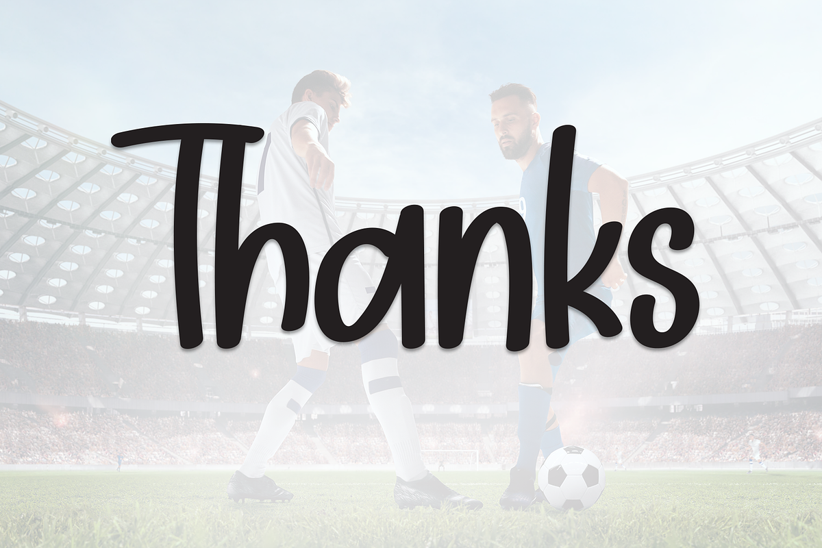 Football Match | Script Font, a Script Font by Scratchones (Photo 8 of 8)