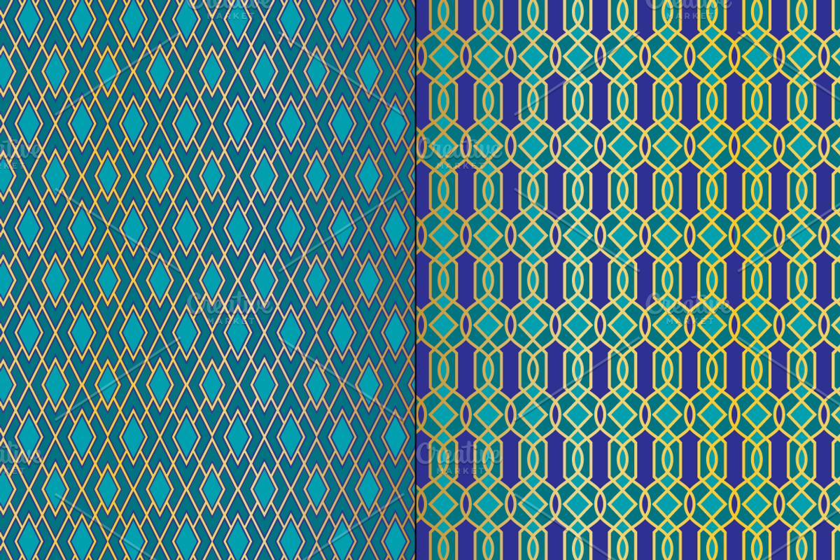 Seamless Moroccan Tile Patterns preview 4