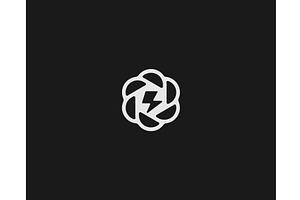 Abstract lightning logo. Creative, an Illustration by Bureau
