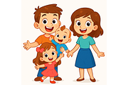 Prompt Faimly Clipart, a Decorative Illustration by Creative design (Thumbnail 6 of 7)