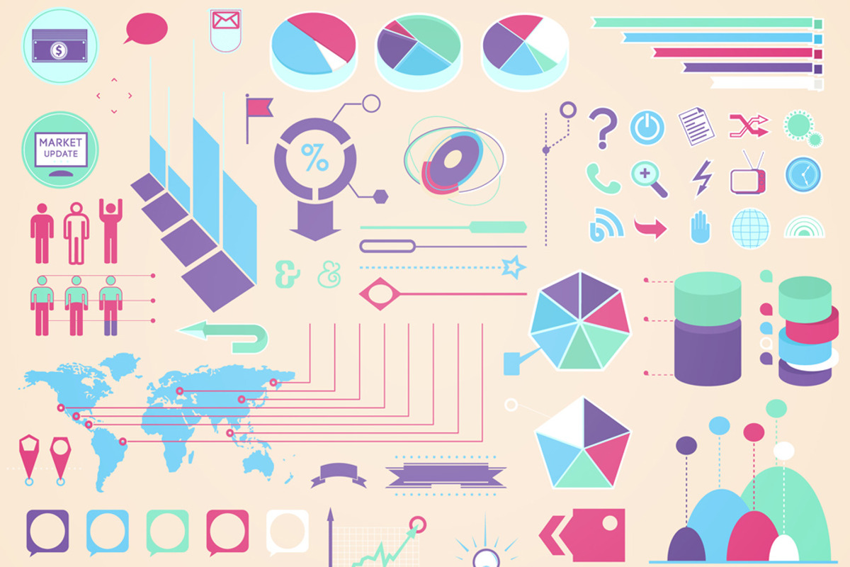 Infographics vector set, an Object Graphic by Pelican graphics
