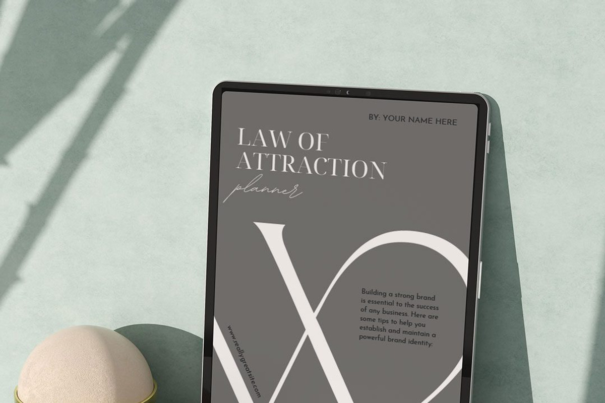 PLR/MRR Law of Attraction Planner, a Marketing Template by Brand Your Biz Co. (Photo 1 of 11)