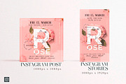 La Vie En Rose Social Media Pack, a Social Media Template by Touringxx Creative Studio (Thumbnail 3 of 8)