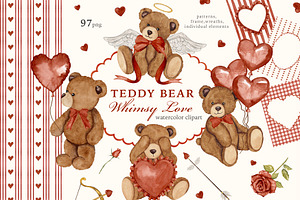 Whimsical Teddy Bear Love Collection