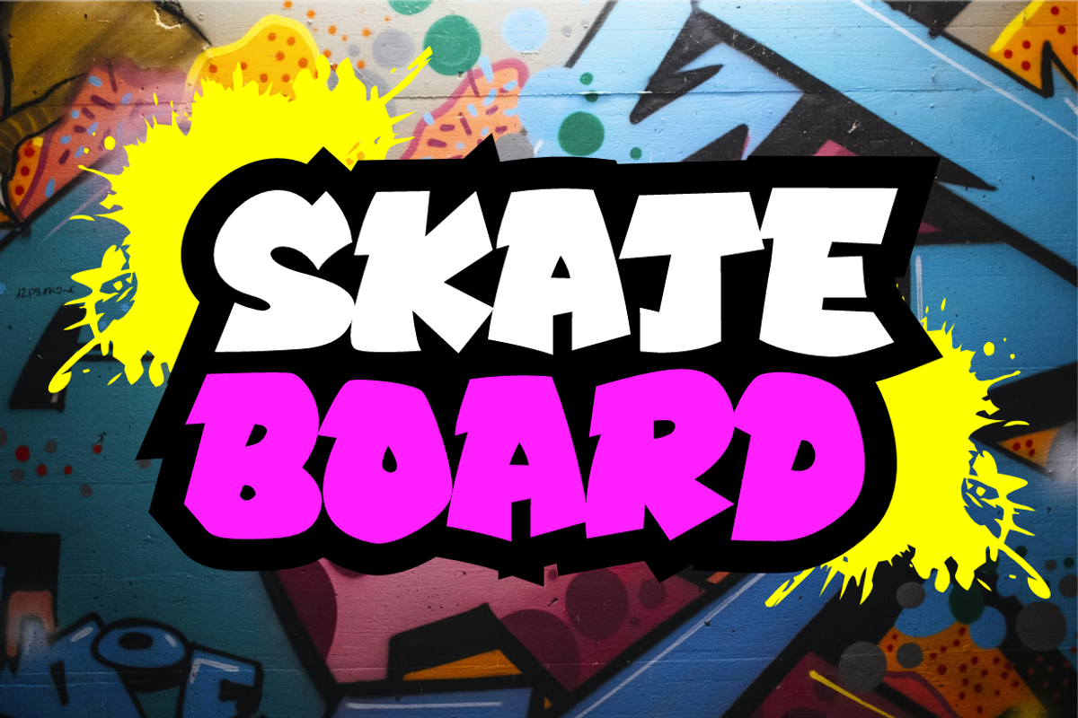 Skare Graff - Paint & Graffiti Font, a Sans Serif Font by QR Design Studio (Photo 3 of 7)