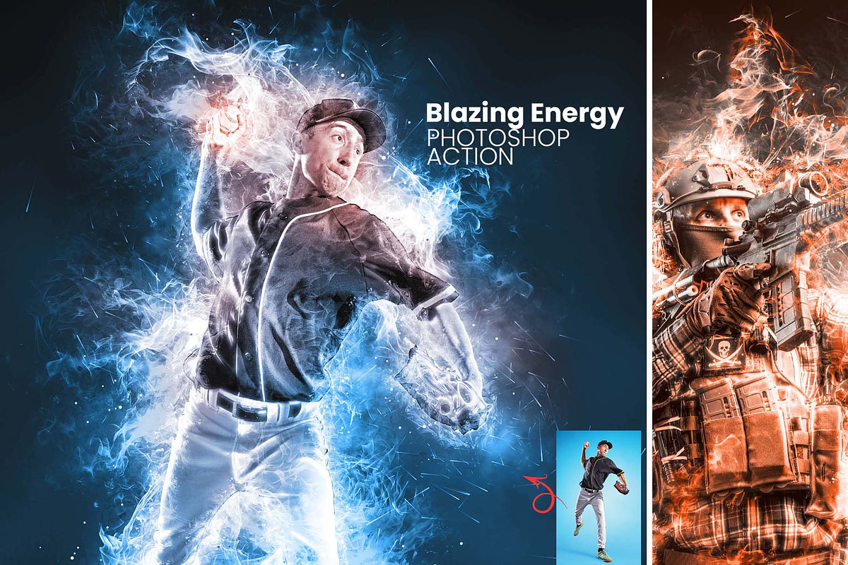 Blazing Energy Photo Effect Action, an Action Add-On by MRI STUDIO (Photo 1 of 12)