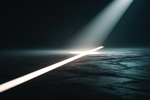 Diagonal spotlight on textured floor, an Abstract Photo by AlyaAnd