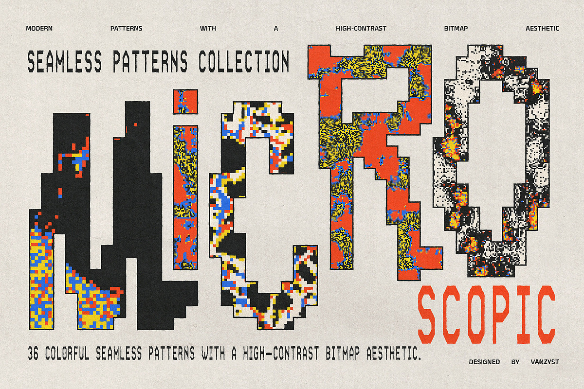Microscopic Seamless Patterns, a Pattern Graphic by Vanzyst (Photo 2 of 9)