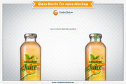 Glass Bottle for Juice Mockup, a Packaging Mockup by Plus Media (Thumbnail 6 of 7)